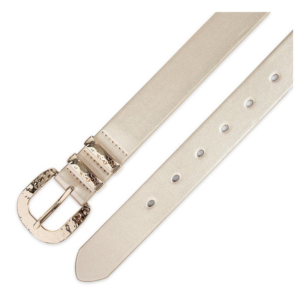 Elegant Tan Belt with Gold Buckle - Picture 5 of 13